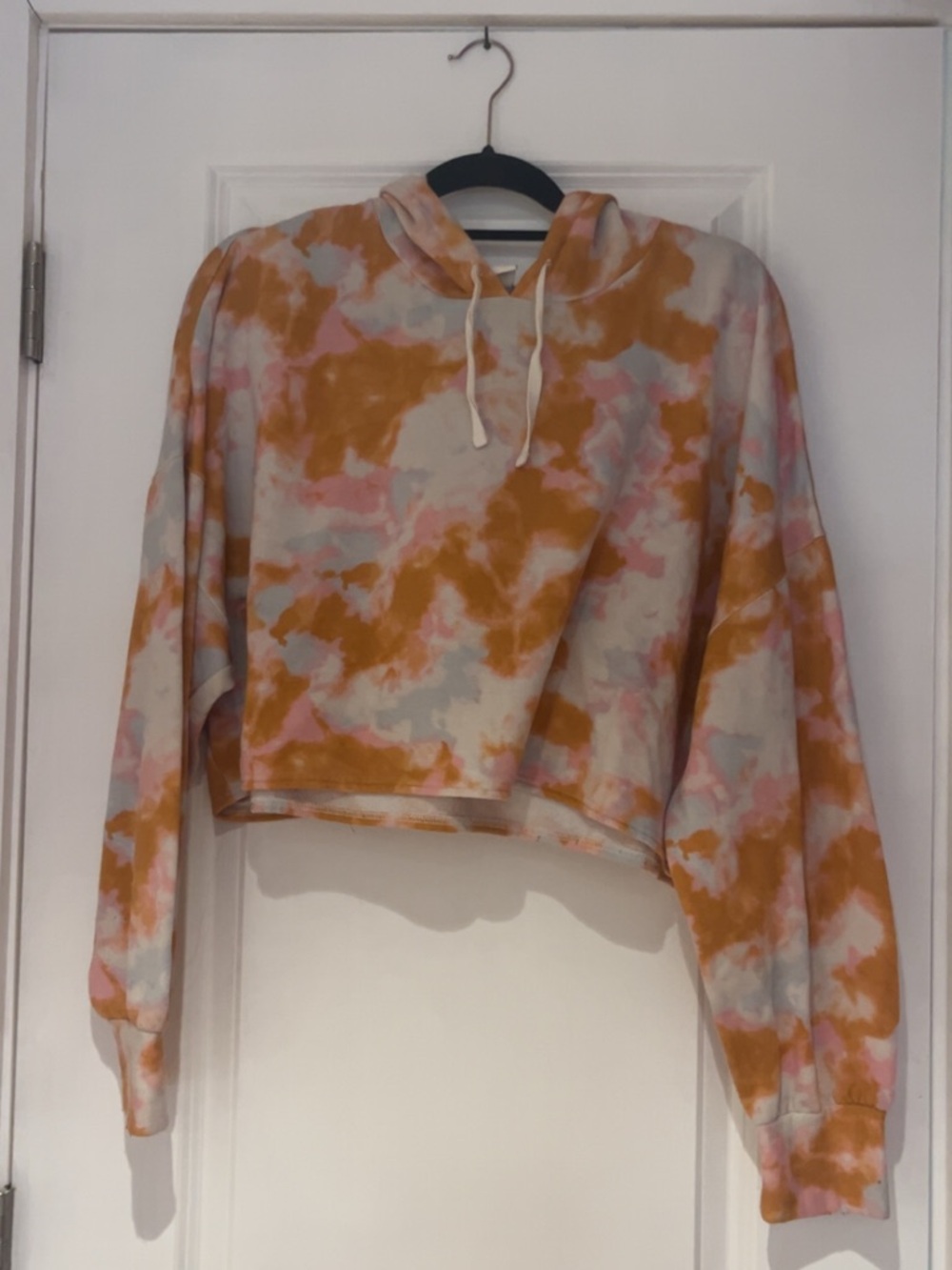 Tie dye cropped sweatshirt